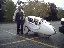 Reg Rodaro and his velomobile