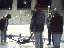 Richard Dominic, Pat Mckeon, Rob and Roseanne Waszny around Rob's ice racer.  The picture is blurred because I'm shivering too much!